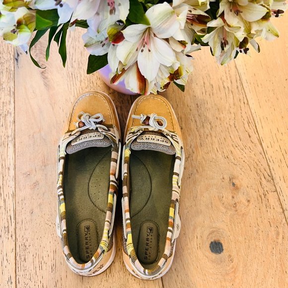Sperry Top Siders Plaid Boat Shoes | Size 8.5 - Picture 2 of 5